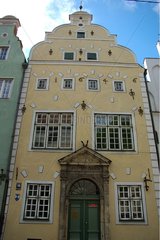 Gebäudefront in der Altstadt Riga Lettland