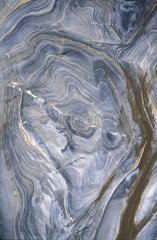 Wall marble corroded by water natural cavity France