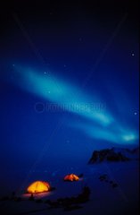 Aurore boréale au Cap Dalton Groenland