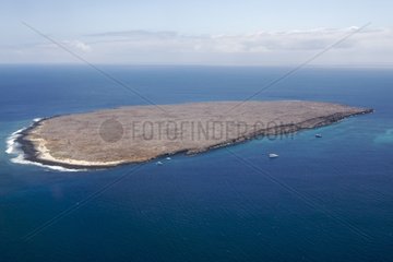 Aerial view of North Seymour Galapagos