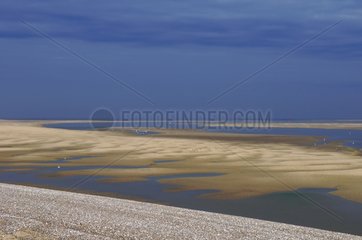 Pointe du Hourdel at low tide in Baie de Somme France