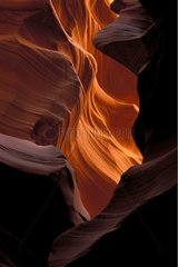 Sandy waves of Antelope Canyon Arizona United States
