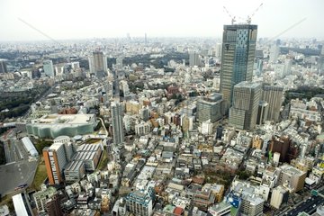 Anblick von Tokio gesehen von Mori Tower Japan