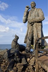 The statue of Darwin on San Cristobal Island