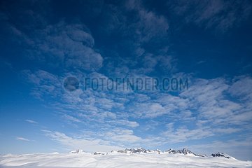 Landscape of the island Ammassalik Greenland
