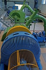 Turbinen des LAC de Blanchemer Vosges France Power Station