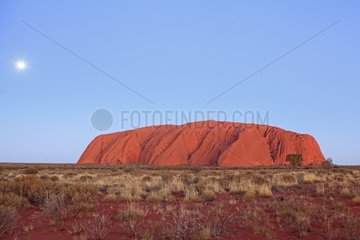 Ayers Rock at sunset in the Uluru-Kata NP TjutaAustralia