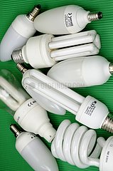 Energy efficient light bulbs used to recycle France