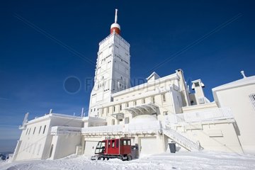 The Observatory summit of Mont Ventoux in winter France