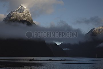 Milford Sound after the storm New Zealand