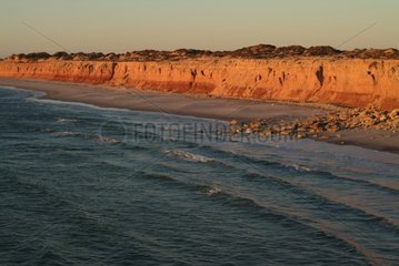 Erodierte Klippe bei Sunset Australia