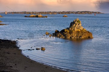 Rock andIsland Brehat Trieux Estuary Britain France