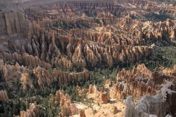 Roches érodées caractéristiques de Bryce Canyon Utha USA