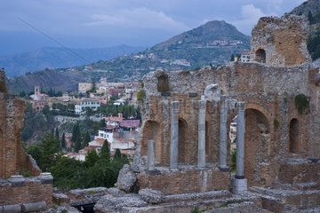 Greek theatre of Taormina Province of Catania Sicily