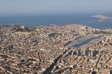 Air shot of Marseille Bouches-du-Rhône