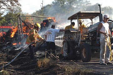 Incendie sur la Panaméricaine Costa Rica