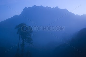 Landscape of Mount Kinabalu National Park Borneo Malaysia