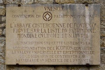 Panel Abbaye de Fontenay World Cultural Heritage