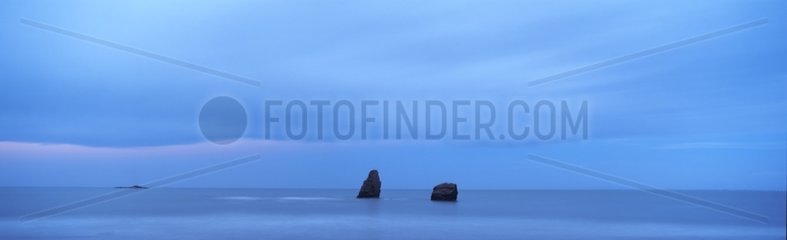 La mer vue de la plage de la Mine d'Or Pénestin Morbihan