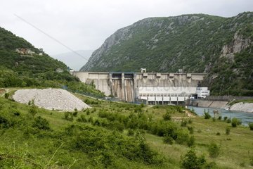 Barrage de Salakovac sur la rivière Neretva en Bosnie
