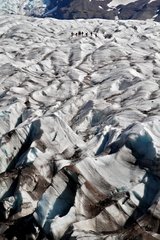 Skaftafellsjoekull glacier in southern Iceland