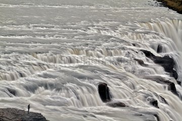 Falls of Gullfoss in Iceland