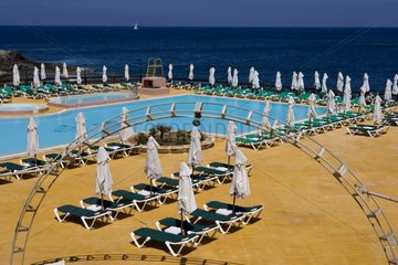 Swimming-pool of a hotel Valletta Malta