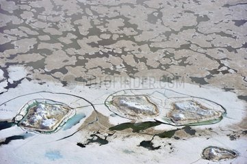Melt ice off Cape Hoegh Greenland