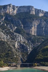 Entrance of the Verdon Gorges to Lake St. Croix France