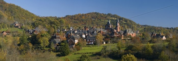 Pan von Collonge-La-Rouge im Herbst Corrèze
