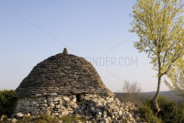 Dry stone shed in Causses du Quercy Regional nature park