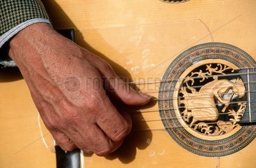 Main d'un guitariste de flamenco  Andalousie