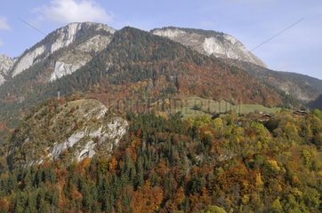 Autumn Landscape in the Savoie Chablais Alps France