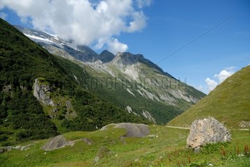 Landscape of the Vanoise Alps France