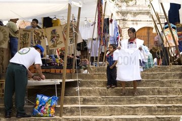 Inder und indische Handwerksaktivitäten von Chiapas Mexiko