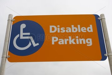 Disabled parking sign United-Kingdom