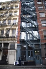 Facades of buildings New York