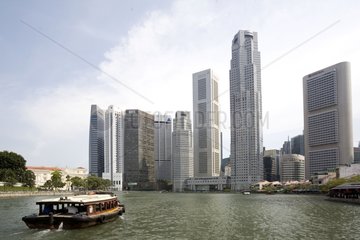 Wolkenkratzer in der Innenstadt von Singapur