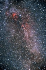 Constellation du Cygne et Voie Lactée dans le ciel d'été
