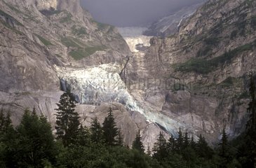 Jungfrau Gletscher in der Schweizer Abhebungsphase