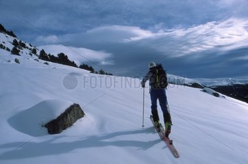Skieur Fontalba Gerona Catalogne