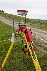 GPS beacon for guiding precision planting Italy