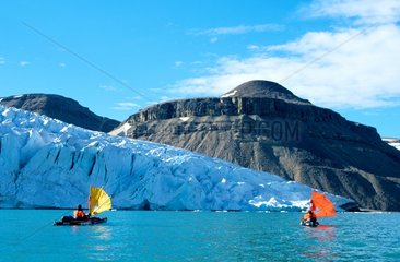 Kayak de mer à voile Blanley Bay Arctique canadien