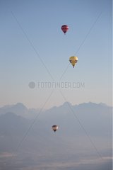 Balloons and the Bauges Grésivaudan Alps France