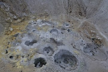 Mud Volcano Basin Yellowstone NP USA