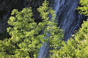 Wasserfallstrahl-Pic Ardeche in Frankreich