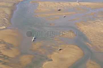 Aerial view of the Baie de Somme France