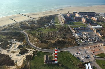 Marine Hospital and the lighthouse of Berck-sur-Mer France