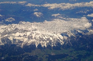 Luftaufsicht des Alpen -Balkans Europa