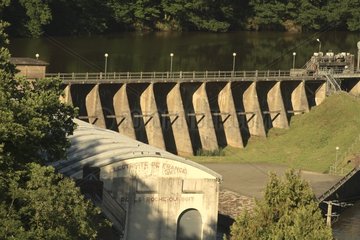 Hydroelectric dam of la Roche-qui-Boit Normandy France